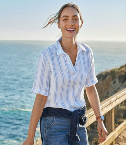 Women's Cloud Gauze Shirt, Polo | L.L.Bean US