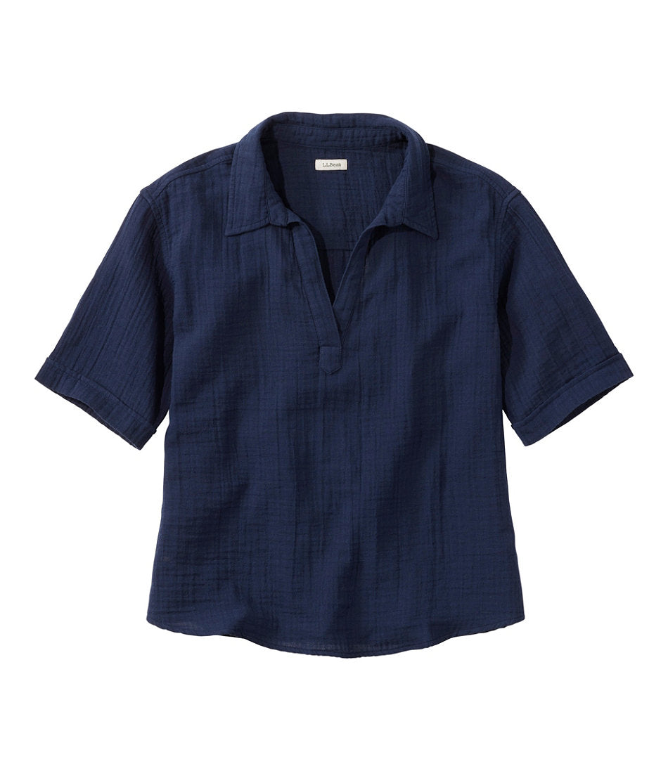 Women's Cloud Gauze Shirt, Polo | L.L.Bean US
