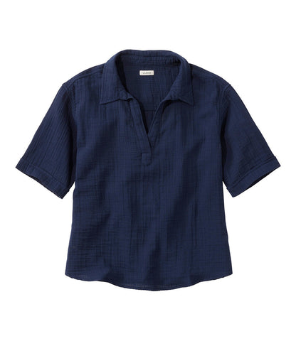 Women's Cloud Gauze Shirt, Polo | L.L.Bean US