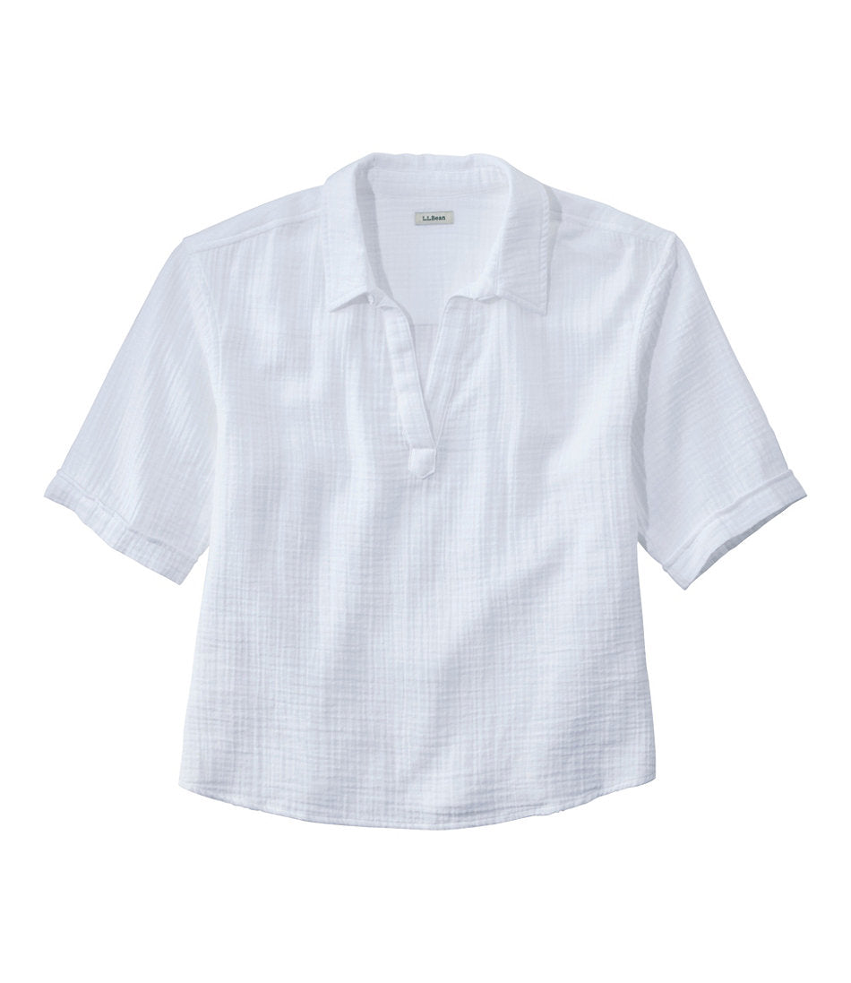 Women's Cloud Gauze Shirt, Polo | L.L.Bean US