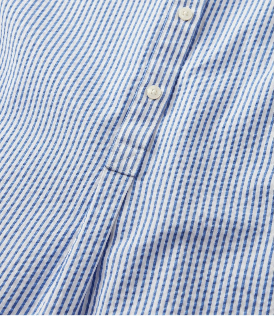 Women's Vacationland Seersucker Shirt, Short-Sleeve Popover Stripe | L.L.Bean online
