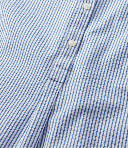 Women's Vacationland Seersucker Shirt, Short-Sleeve Popover Stripe | L.L.Bean online