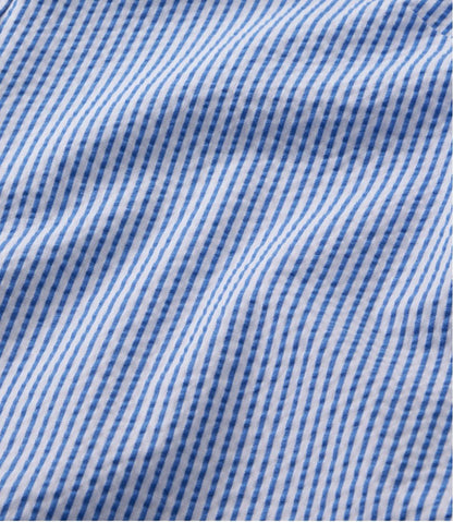 Women's Vacationland Seersucker Shirt, Short-Sleeve Popover Stripe | L.L.Bean online