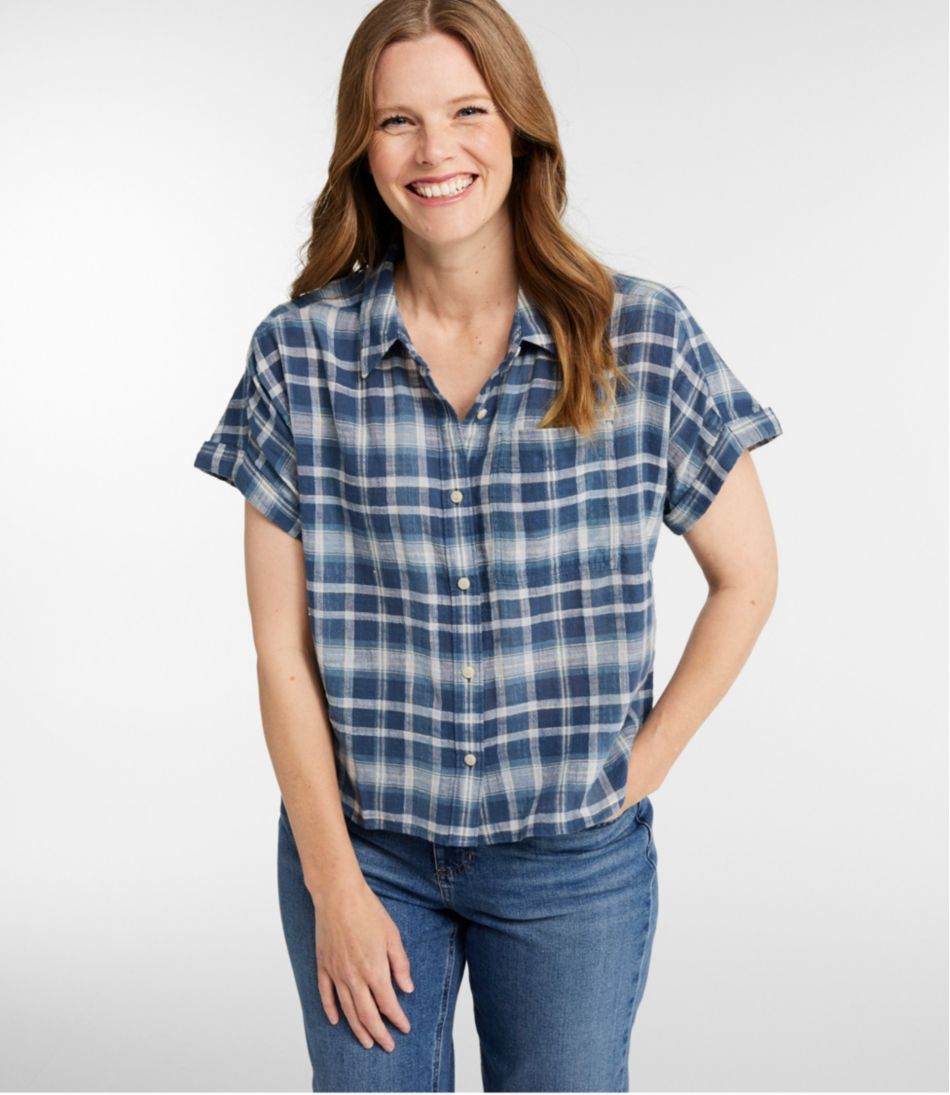 Women's Day Breeze Shirt, Short-Sleeve Button-Front | L.L.Bean outlet