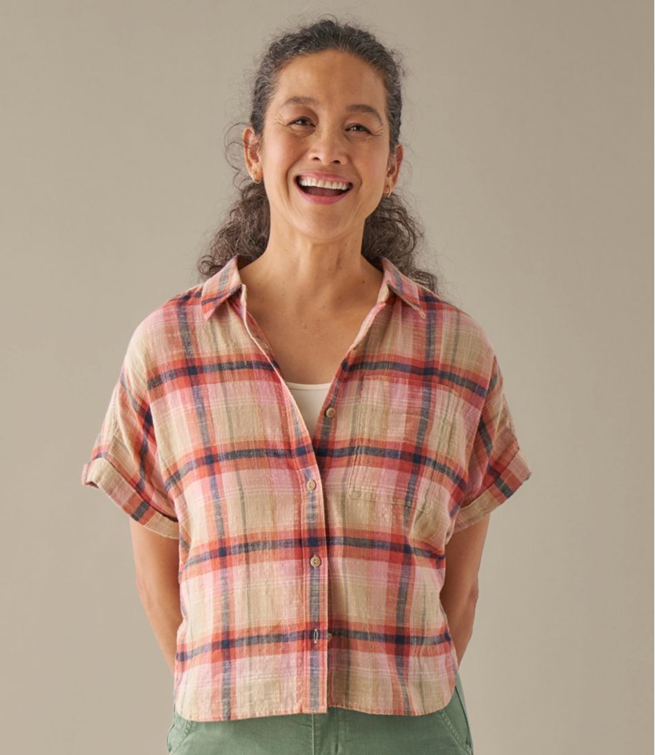 Women's Day Breeze Shirt, Short-Sleeve Button-Front | L.L.Bean outlet