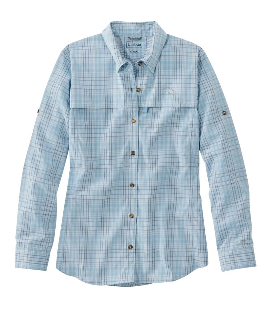 Women's Tropicwear Shirt, Plaid Long-Sleeve | L.L.Bean discount
