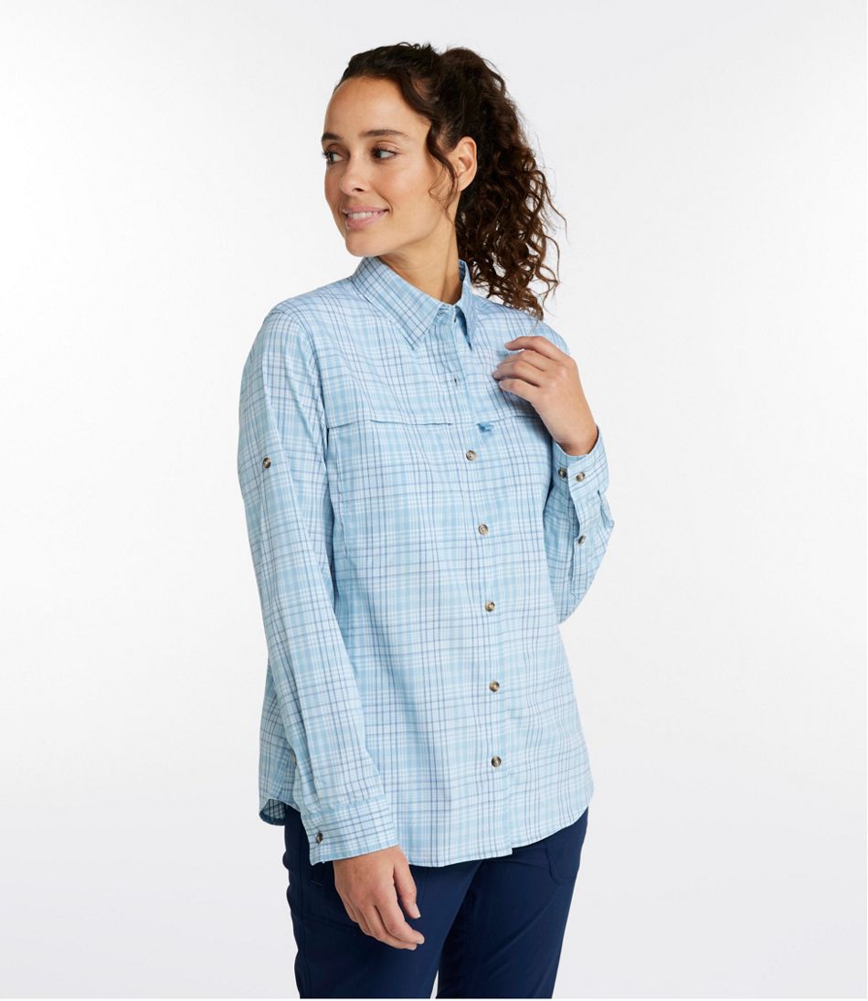Women's Tropicwear Shirt, Plaid Long-Sleeve | L.L.Bean discount