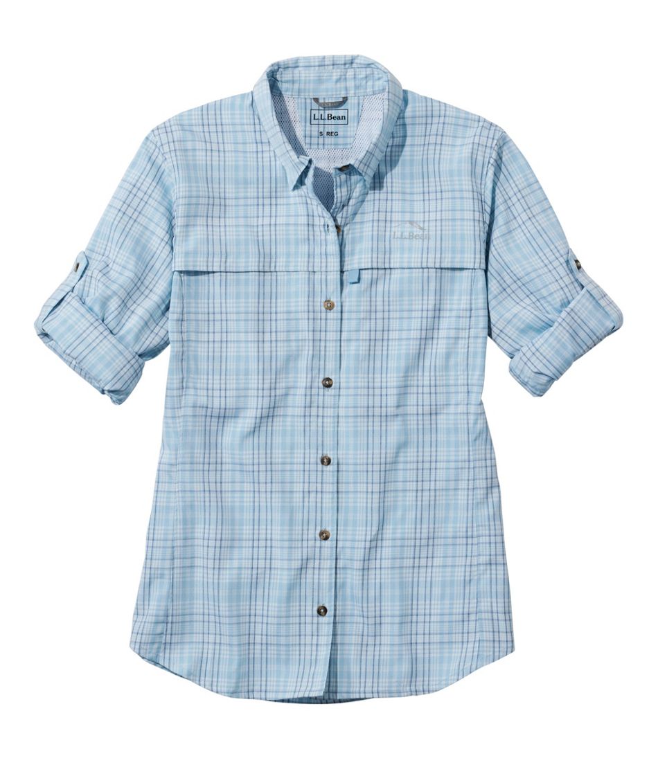 Women's Tropicwear Shirt, Plaid Long-Sleeve | L.L.Bean discount