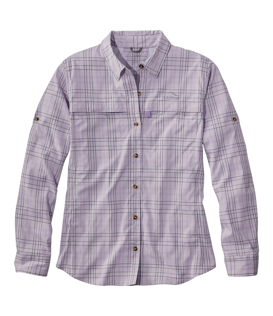 Women's Tropicwear Shirt, Plaid Long-Sleeve | L.L.Bean discount