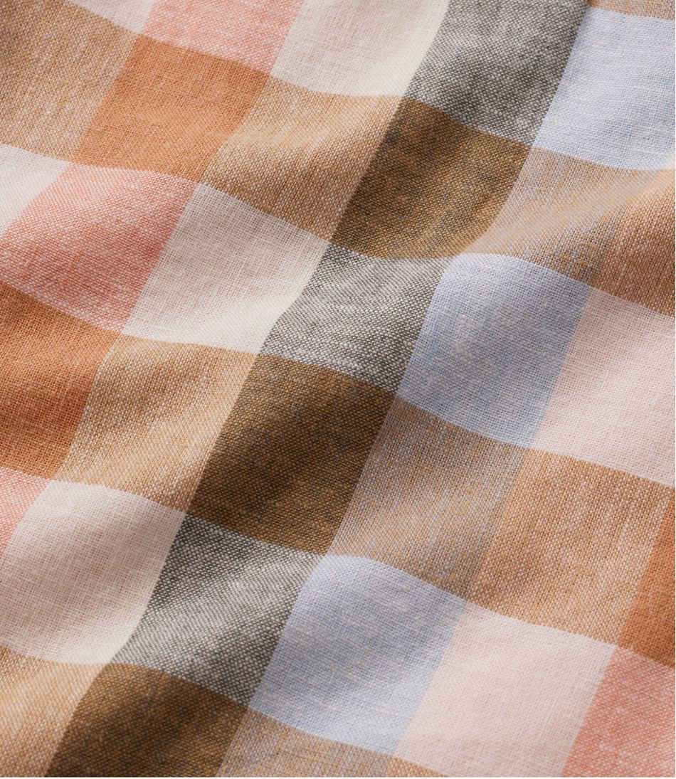 Women's Signature Linen-Blend Splitneck Shirt, Short-Sleeve | L.L.Bean online