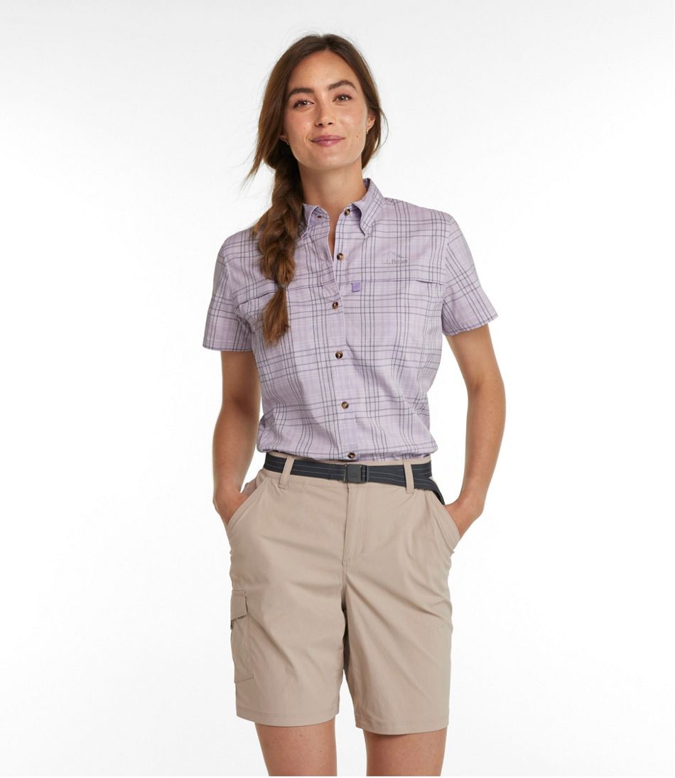 Women's Tropicwear Shirt, Plaid Short-Sleeve | L.L.Bean US