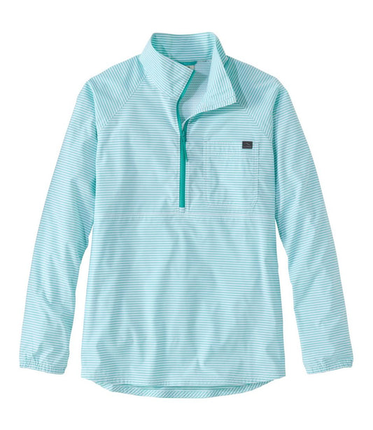 Women's Everyday SunSmart® Woven Shirt, Quarter-Zip Pullover Colorblock | L.L.Bean US