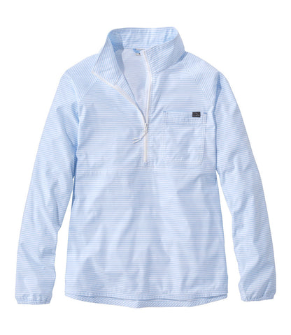 Women's Everyday SunSmart® Woven Shirt, Quarter-Zip Pullover Colorblock | L.L.Bean US