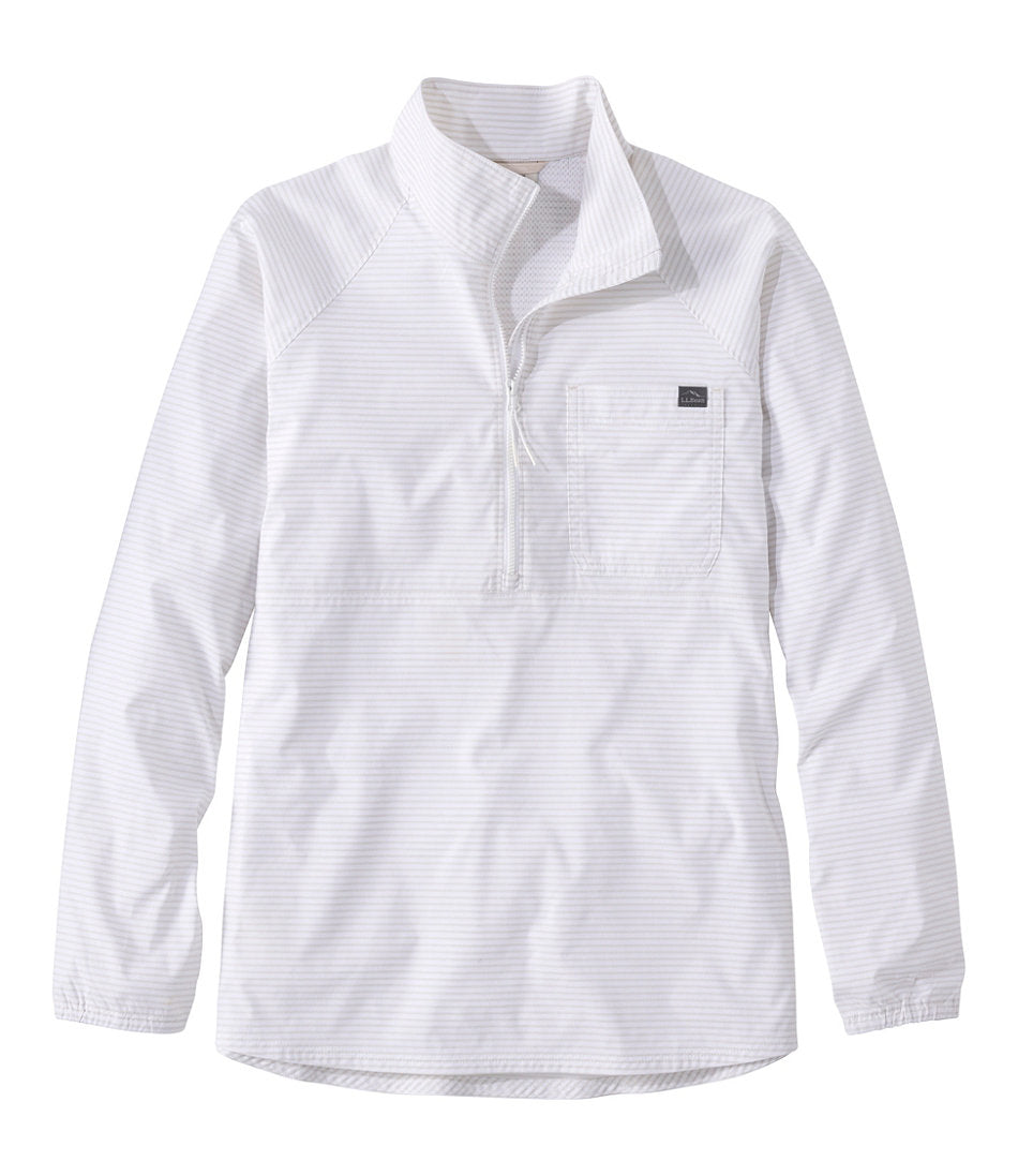 Women's Everyday SunSmart® Woven Shirt, Quarter-Zip Pullover Colorblock | L.L.Bean US