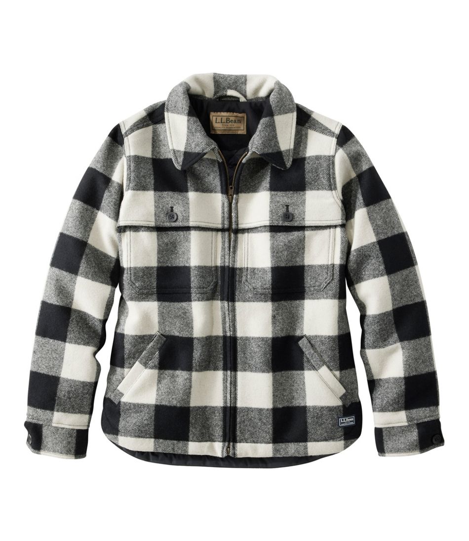 Women's Maine Guide Zip Front Jac-Shirt with Primaloft, Plaid | L.L.Bean discount