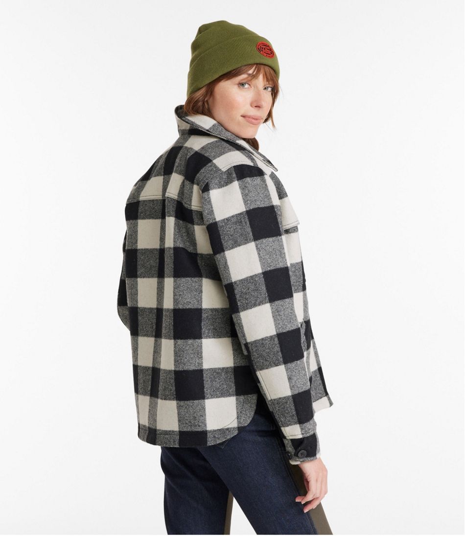 Women's Maine Guide Zip Front Jac-Shirt with Primaloft, Plaid | L.L.Bean discount