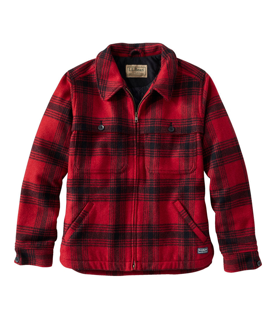 Women's Maine Guide Zip Front Jac-Shirt with Primaloft, Plaid | L.L.Bean discount