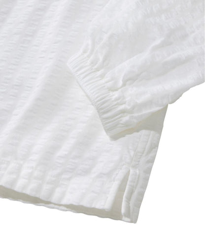 Women's Bean's Seacoast Seersucker Splitneck Shirt | L.L.Bean sale