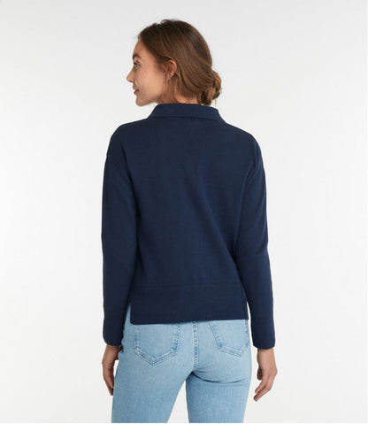 Women's Cotton/Cashmere Sweater, Polo | L.L.Bean on sale