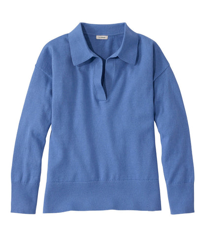 Women's Cotton/Cashmere Sweater, Polo | L.L.Bean on sale