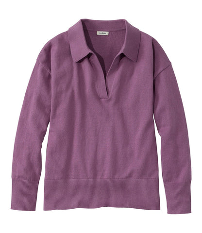 Women's Cotton/Cashmere Sweater, Polo | L.L.Bean on sale