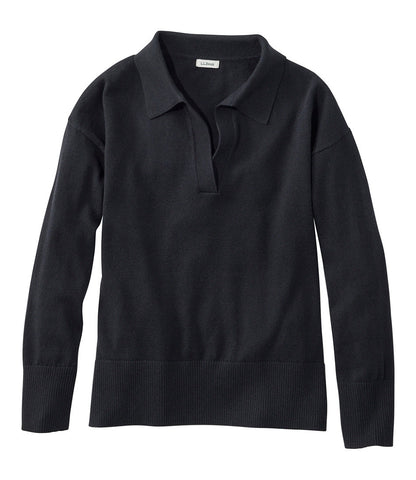 Women's Cotton/Cashmere Sweater, Polo | L.L.Bean on sale
