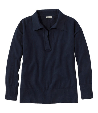 Women's Cotton/Cashmere Sweater, Polo | L.L.Bean on sale