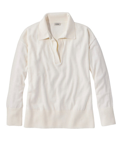 Women's Cotton/Cashmere Sweater, Polo | L.L.Bean on sale