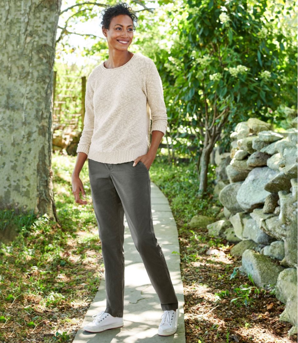 Women's Midweight Cotton Slub Rollneck Pullover | L.L.Bean online