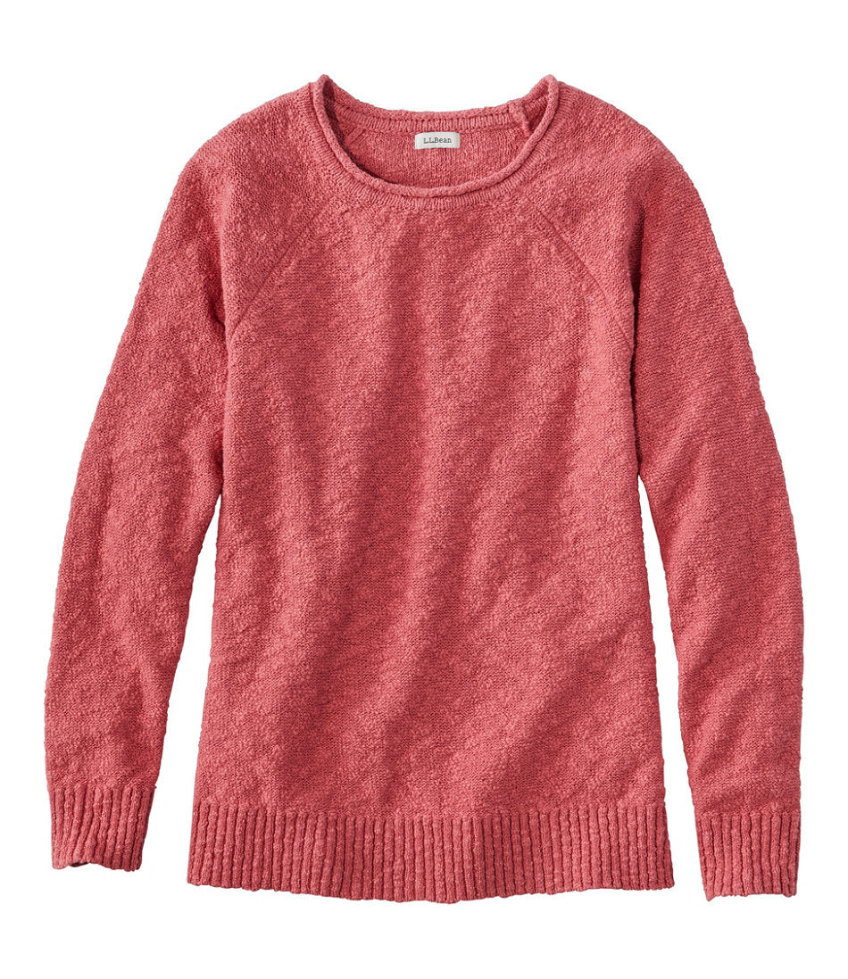 Women's Midweight Cotton Slub Rollneck Pullover | L.L.Bean online