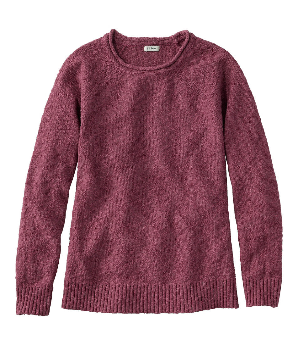 Women's Midweight Cotton Slub Rollneck Pullover | L.L.Bean online