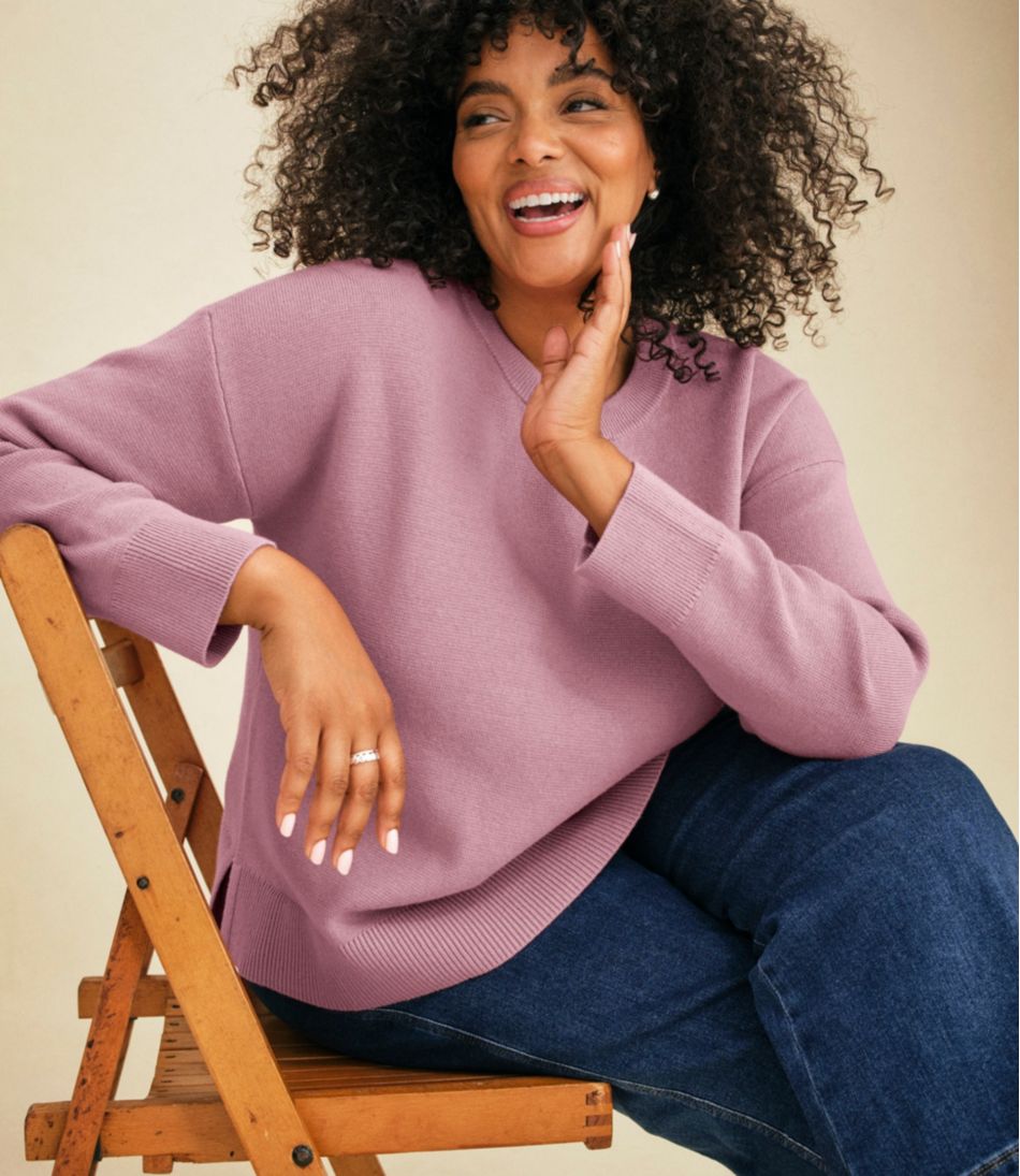 Women's Wicked Soft Cotton/Cashmere Crewneck Sweater | L.L.Bean US