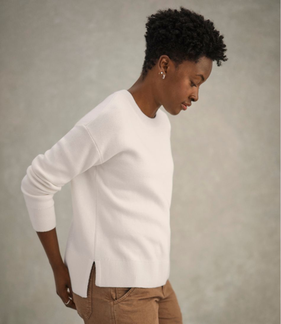 Women's Wicked Soft Cotton/Cashmere Crewneck Sweater | L.L.Bean US