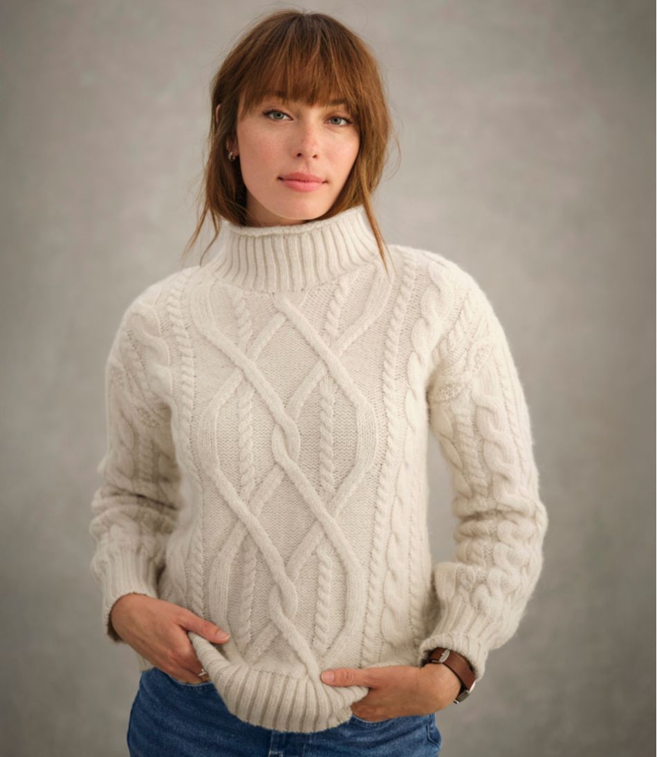 Women's 1912 Heritage Wool Blend Mockneck Sweater | L.L.Bean discount