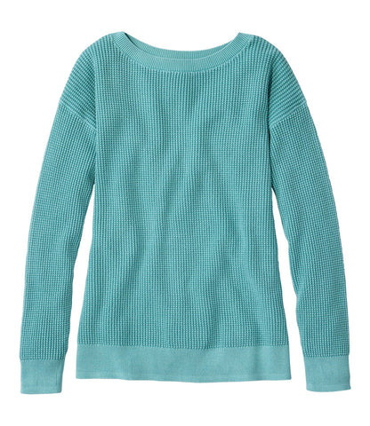 Women's Sunwashed Waffle Sweater, Pullover | L.L.Bean for sale