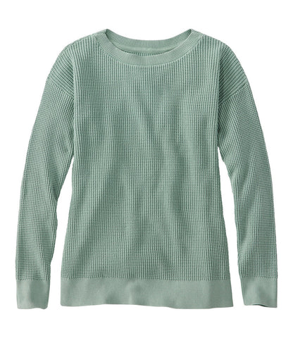 Women's Sunwashed Waffle Sweater, Pullover | L.L.Bean for sale