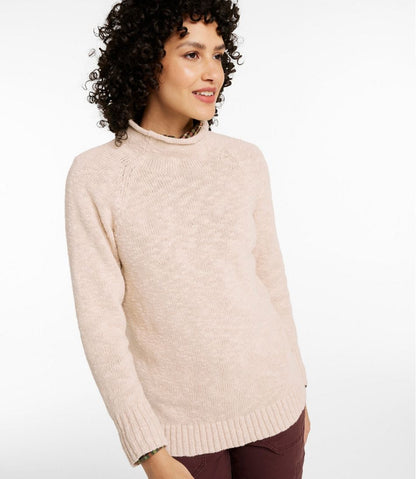 Women's Cotton Ragg Sweater, Funnelneck Pullover | L.L.Bean US