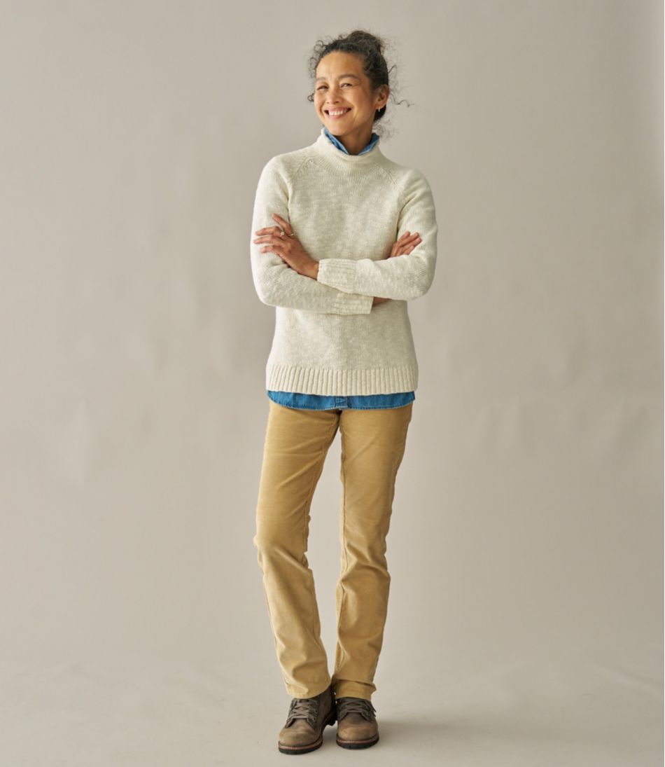 Women's Cotton Ragg Sweater, Funnelneck Pullover | L.L.Bean US