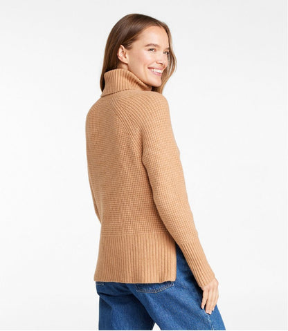 Women's SuperSoft Waffle Sweater, Turtleneck | L.L.Bean outlet