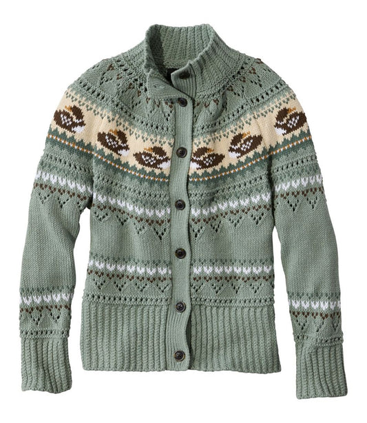 Women's Signature Cotton Fisherman Sweater, Short Cardigan Fair Isle | L.L.Bean discount