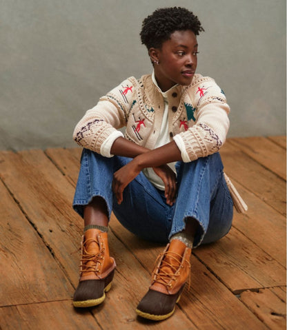 Women's Signature Cotton Fisherman Sweater, Short Cardigan Fair Isle | L.L.Bean discount