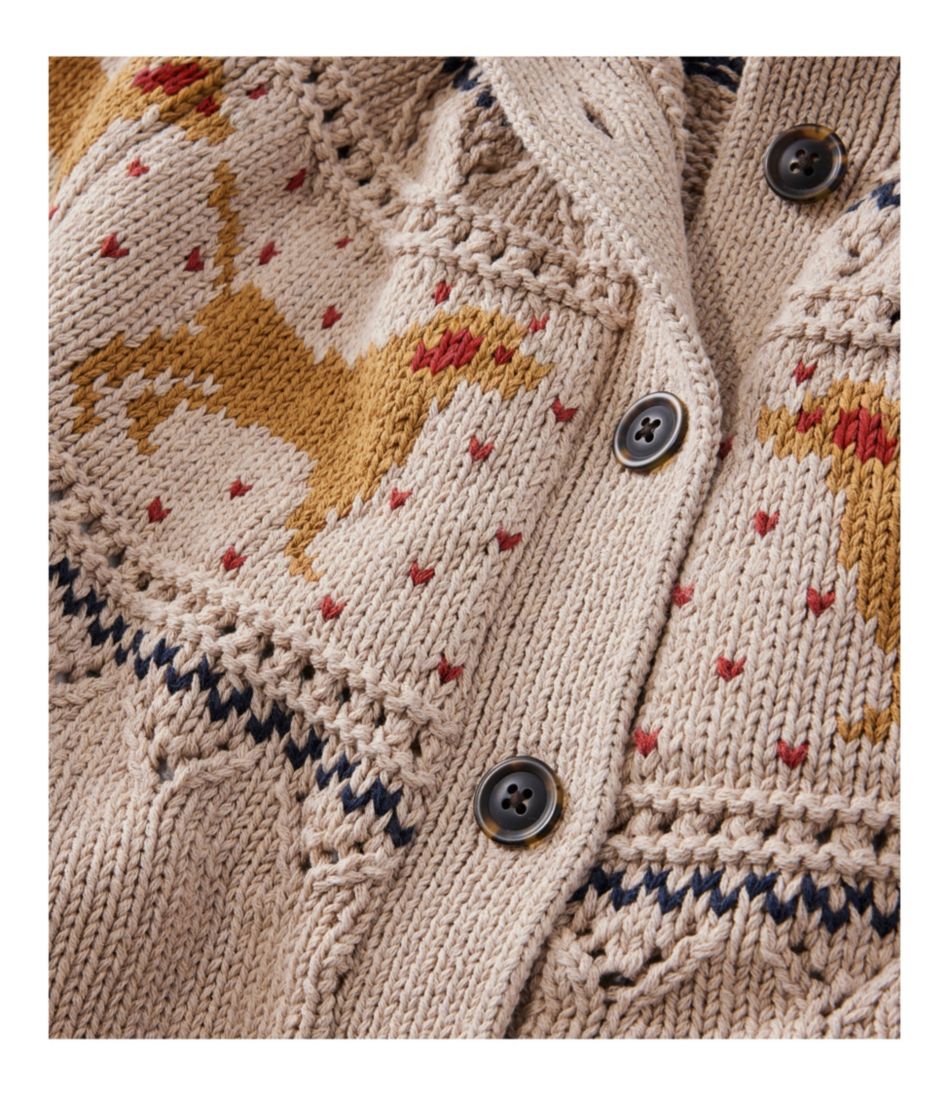 Women's Signature Cotton Fisherman Sweater, Short Cardigan Fair Isle | L.L.Bean discount