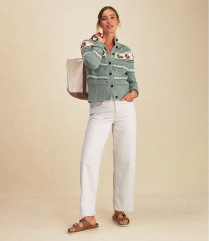 Women's Signature Cotton Fisherman Sweater, Short Cardigan Fair Isle | L.L.Bean discount