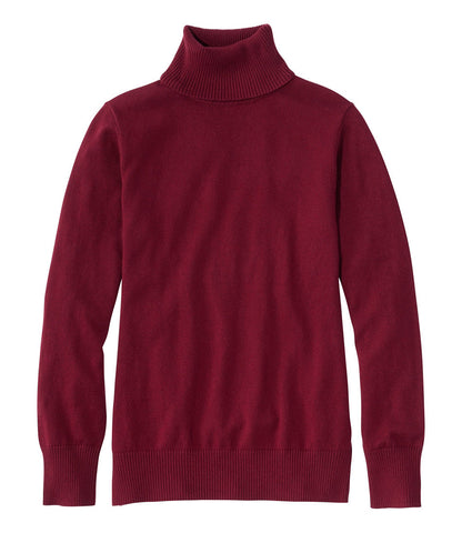 Women's Cotton/Cashmere Sweater, Turtleneck | L.L.Bean for sale