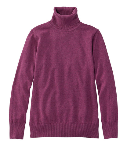Women's Cotton/Cashmere Sweater, Turtleneck | L.L.Bean for sale