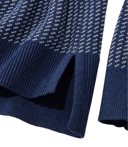 Women's Wicked Soft Cotton/Cashmere Crewneck Sweater, Pattern | L.L.Bean on sale