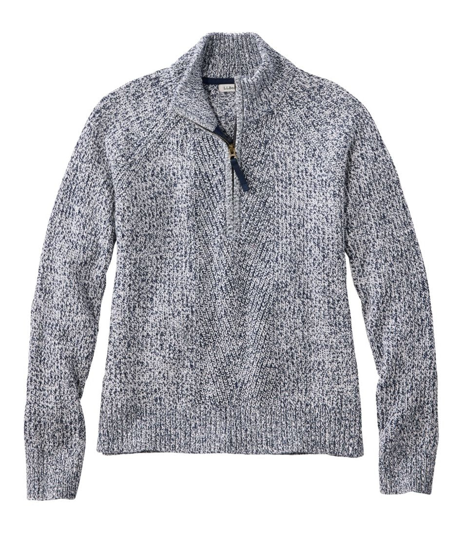 Women's Mariner Shaker Sweater, Quarter-Zip | L.L.Bean online