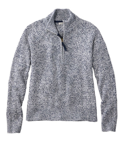 Women's Mariner Shaker Sweater, Quarter-Zip | L.L.Bean online