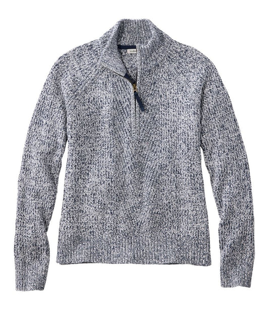 Women's Mariner Shaker Sweater, Quarter-Zip | L.L.Bean online