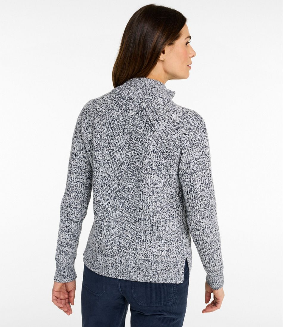 Women's Mariner Shaker Sweater, Quarter-Zip | L.L.Bean online
